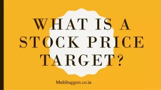 what is a stock price target