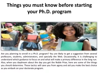 things you must know before starting your