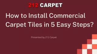 how to install commercial carpet tiles in 5 easy