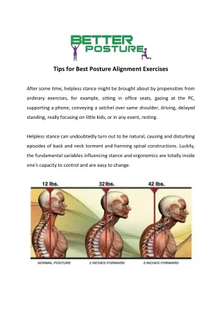 Tips for Best Posture Alignment Exercises