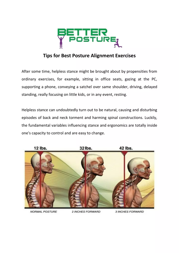 tips for best posture alignment exercises