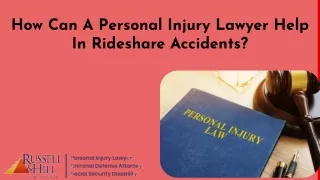 How Can A Personal Injury Lawyer Help In Rideshare Accidents In Spokane?