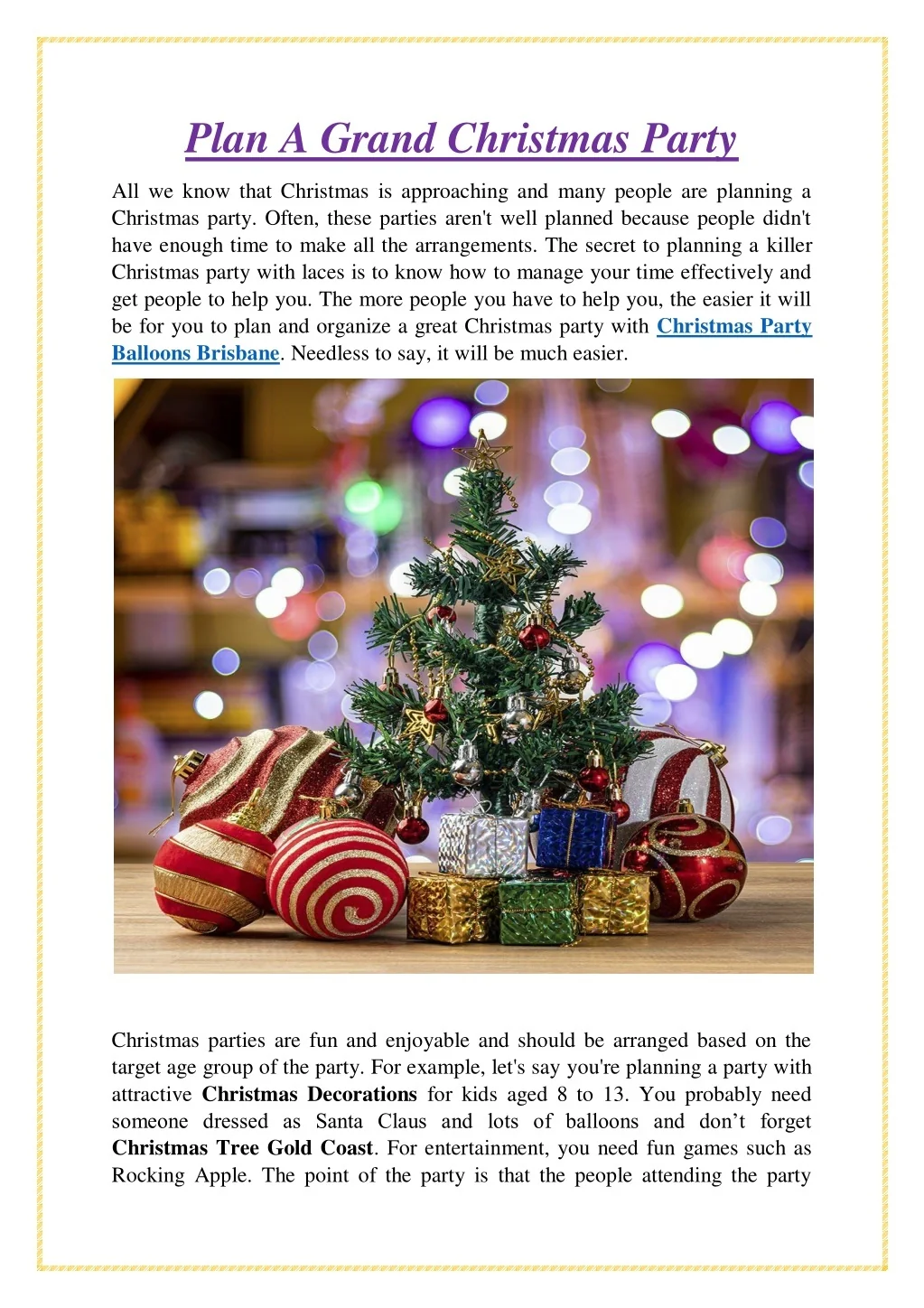 PPT - Plan A Grand Christmas Party PowerPoint Presentation, free ...