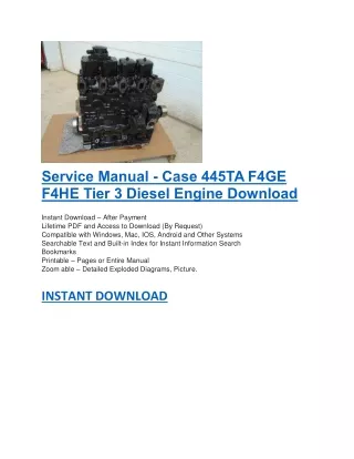 service manual case 445ta f4ge f4he tier 3 diesel