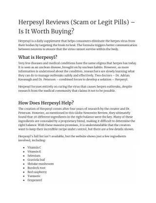 herpesyl reviews scam or legit pills is it worth