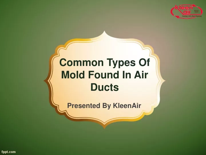 common types of mold found in air ducts