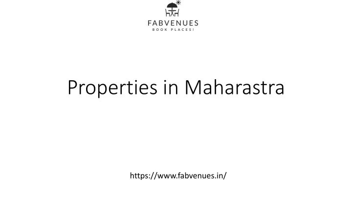 properties in maharastra