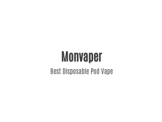 Best Disposable Pod Vape
