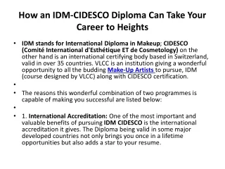 how an idm cidesco diploma can take your career to heights