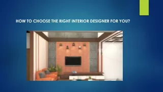Best Interior Designer in Bangalore