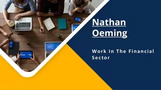 Nathan Oeming - Work In The Financial Sector