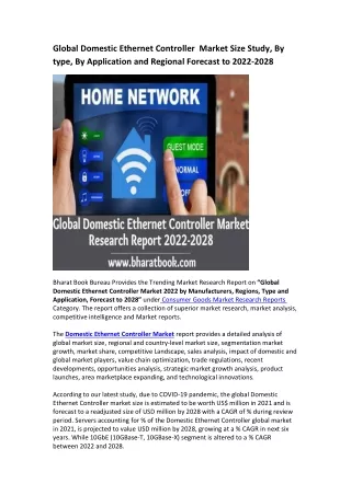 global domestic ethernet controller market size