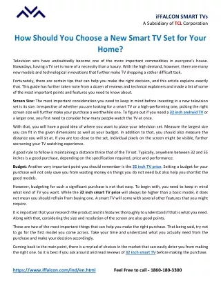 iffalcon smart tvs a subsidiary of tcl corporation
