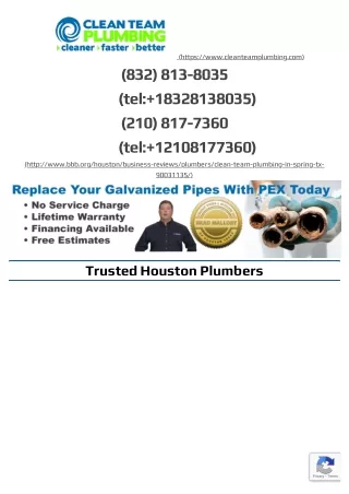 Plumbing in Houston