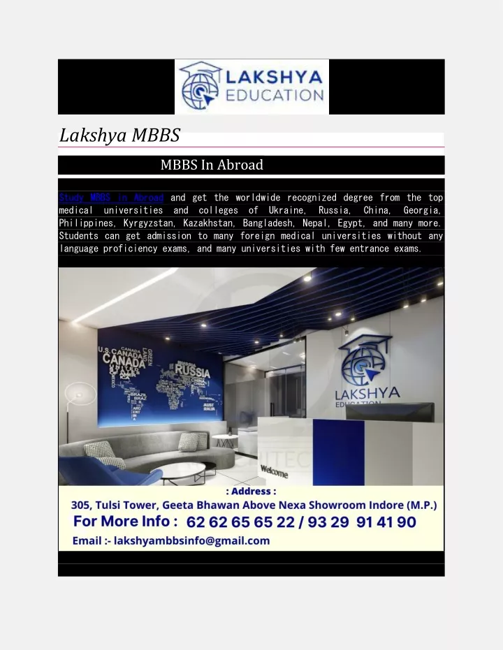 lakshya mbbs mbbs in abroad