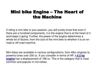 6.5 hp engine