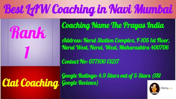 best law coaching in navi mumbai