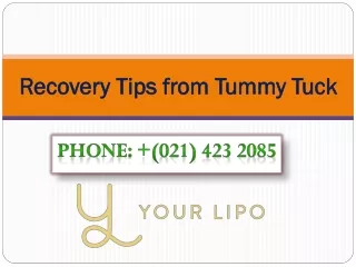 recovery tips from tummy tuck