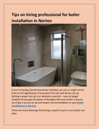 tips on hiring professional for boiler