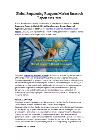 global global sequencing sequencing reagents