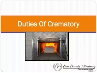 duties of crematory