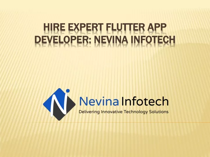 hire expert flutter app developer nevina infotech