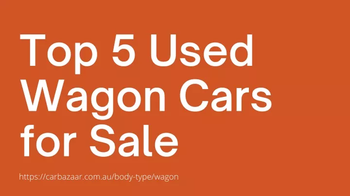 top 5 used wagon cars for sale