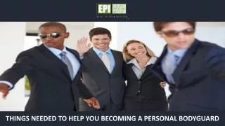 things needed to help you becoming a personal