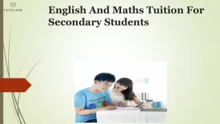 English And Maths Tuition For Secondary Students