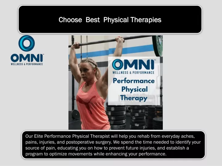 choose best physical therapies