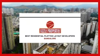 BEST RESIDENTIAL PLOTTED LAYOUT DEVELOPERS BANGALORE