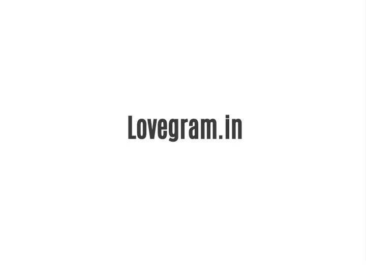 lovegram in