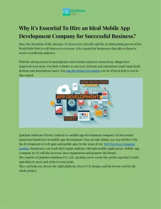 why it s essential to hire an ideal mobile