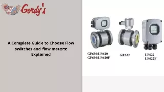 a complete guide to choose flow switches and flow