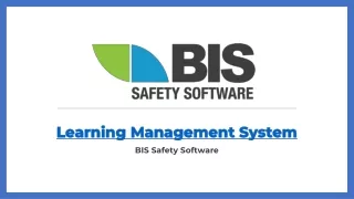 BIS Safety Software - Learning Management System