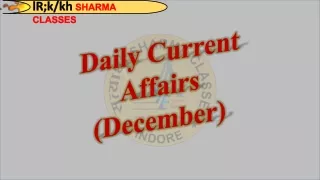 daily current affairs december