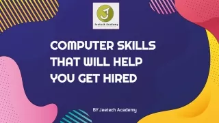 computer skills that will help you get hired