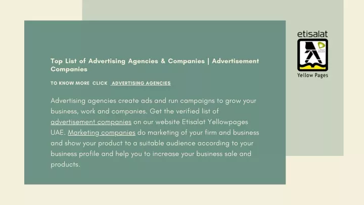 top list of advertising agencies companies