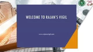 Get House KeepingServices at Rajan’s Vigil