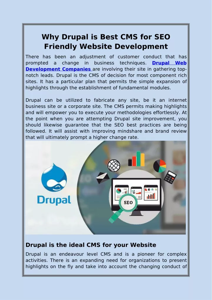 why drupal is best cms for seo friendly website