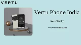 Vertu Phone India