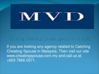 Catching Cheating Spouse Agency in Malaysia