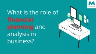 what is the role of financial planning