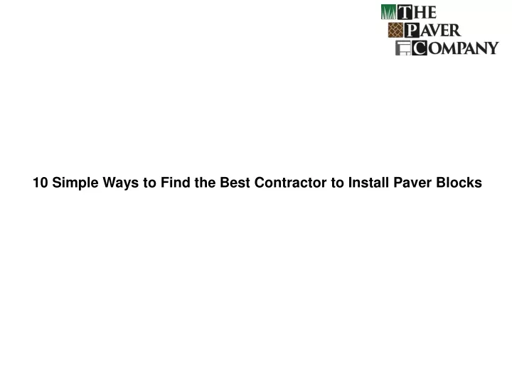 10 simple ways to find the best contractor