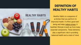 How to Develop Healthier Habits