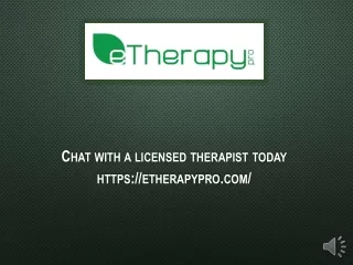 chat with a licensed therapist today https etherapypro com