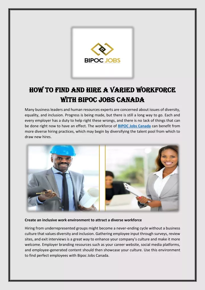 how to find and hire a varied workforce