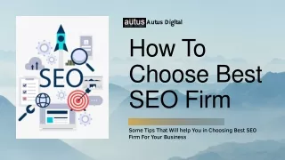 How To Choose Best SEO Firm?