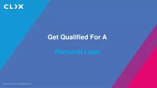 Get Qualified For A Personal Loan
