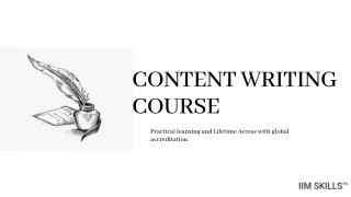 Content Writing Course